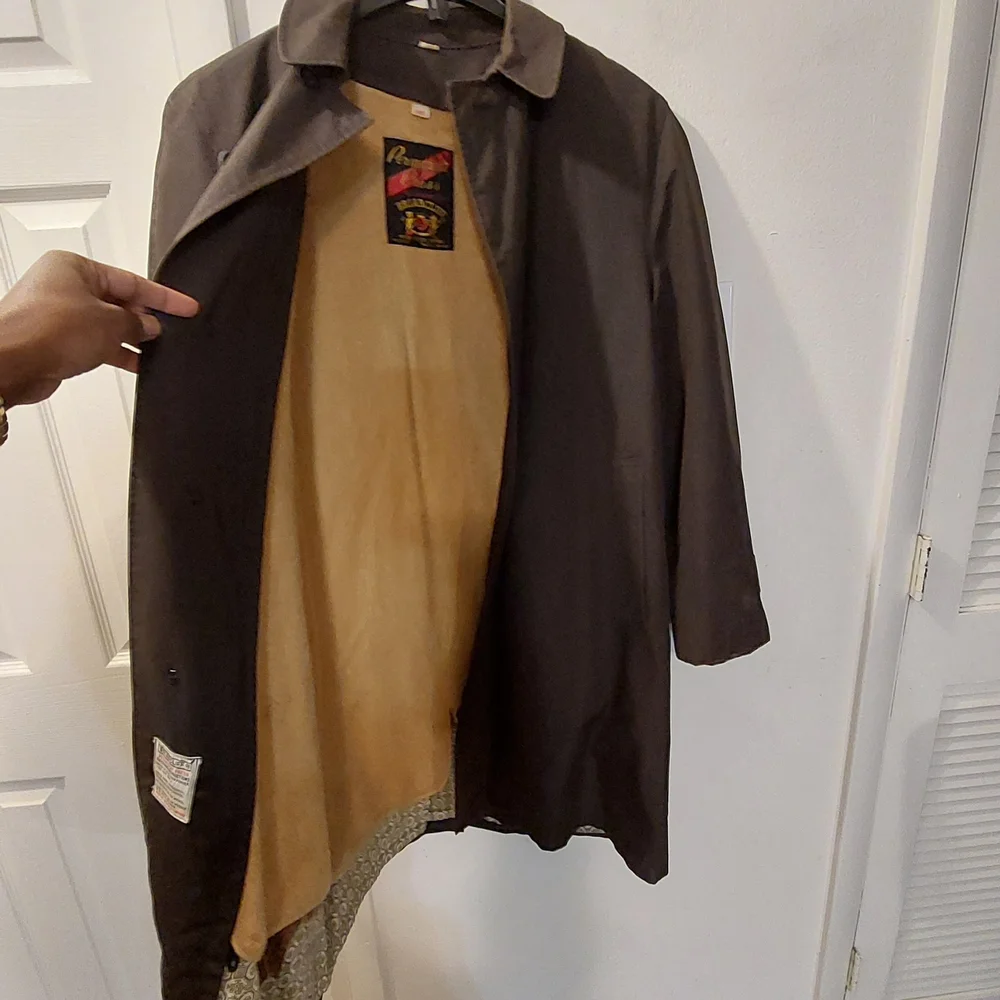 Vintage Dark Brown Trench Coat Size 40R - Picture 4 of 15